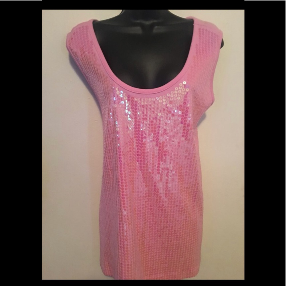 Pink sequins Top